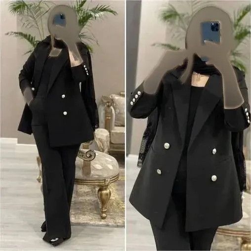 سه تیکه کلمبیایی سوپرمازراتی اعلا سایز 38 تا 46 رنگ مشکی نخودی