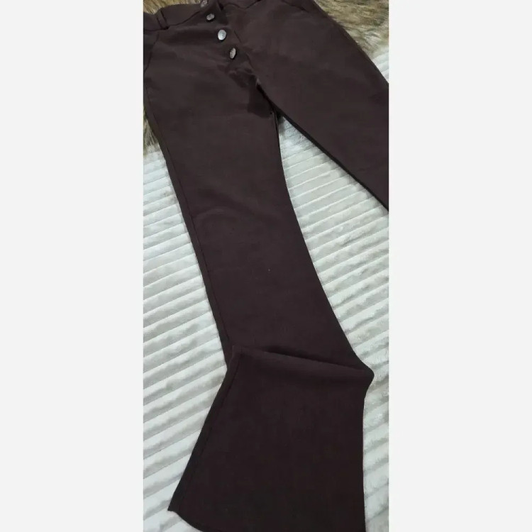 شلوار کتان دمپا جلو دکمه جنس کتان کش اعلا سایز 40 تا 50