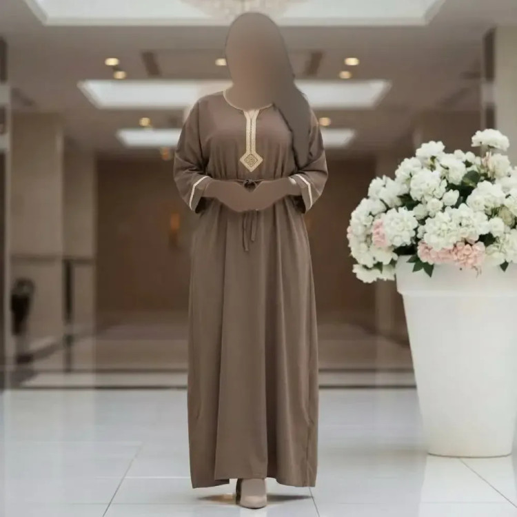 پیراهن طلا کوب زنانه نخ وارداتی فری سایز خنک و تابستانی