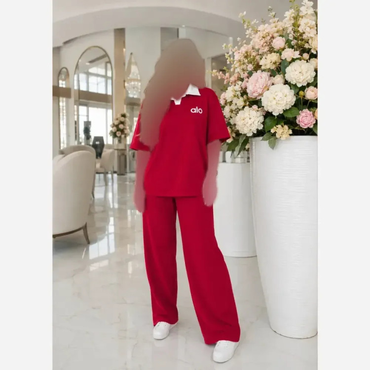 ست تیشرت شلوار زنانه جنس گلکسی پنبه فری سایز رنگ بندی متنوع