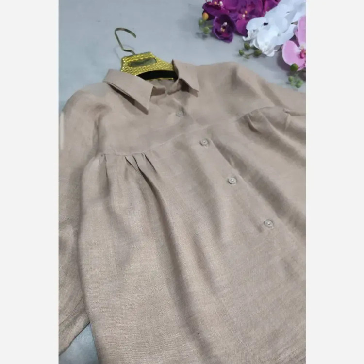شومیز عروسکی جنس شانتون درجه یک فری سایز رنگی