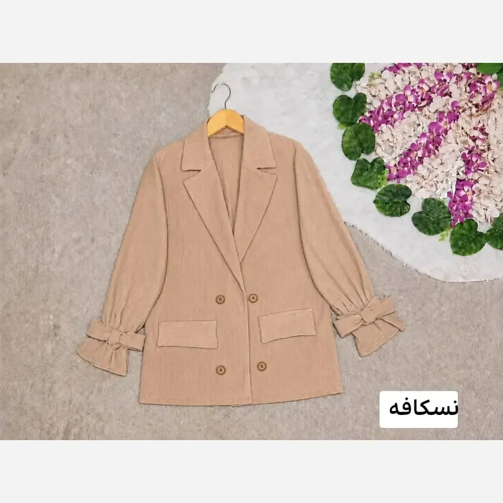 ست لباس راحتی زنانه طرح پرنده جنس فلامنت گیاهی سایز بزرگ فری سایز