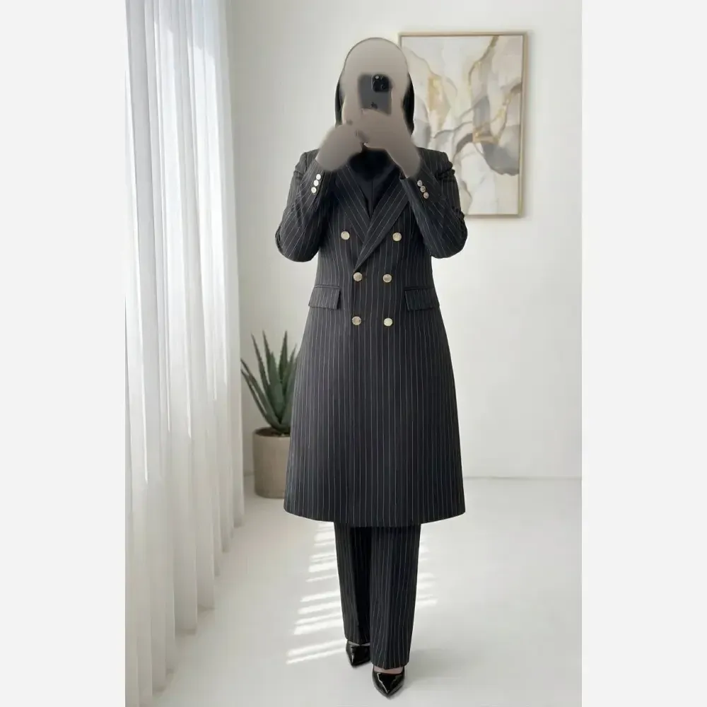 ست اداری ومجلسی زنانه مدل سارا پارچه مازراتی کجراه درجه یک