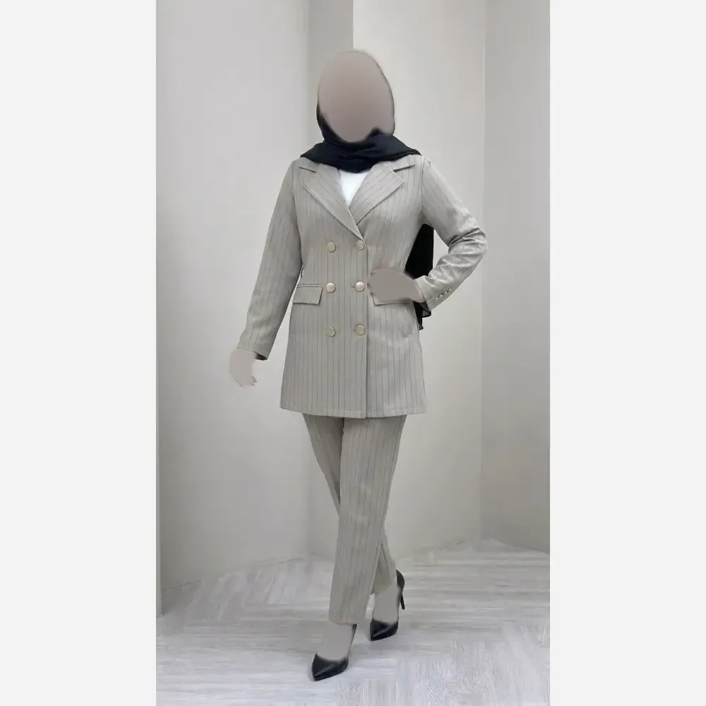 ست اداری ومجلسی زنانه مدل سارا پارچه مازراتی کجراه درجه یک