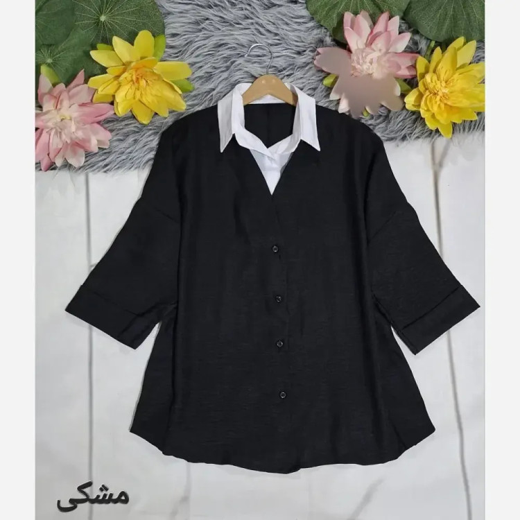 شومیز قواره دار دو پی اس شانتون فری سایز تا 50