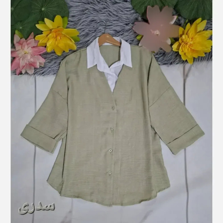 شومیز قواره دار دو پی اس شانتون فری سایز تا 50