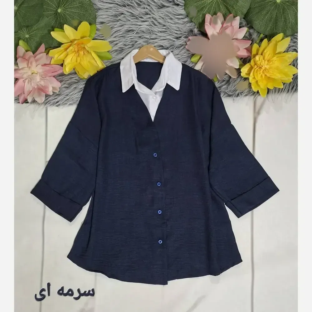 شومیز قواره دار دو پی اس شانتون فری سایز تا 50