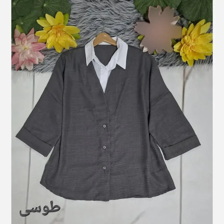 شومیز قواره دار دو پی اس شانتون فری سایز تا 50
