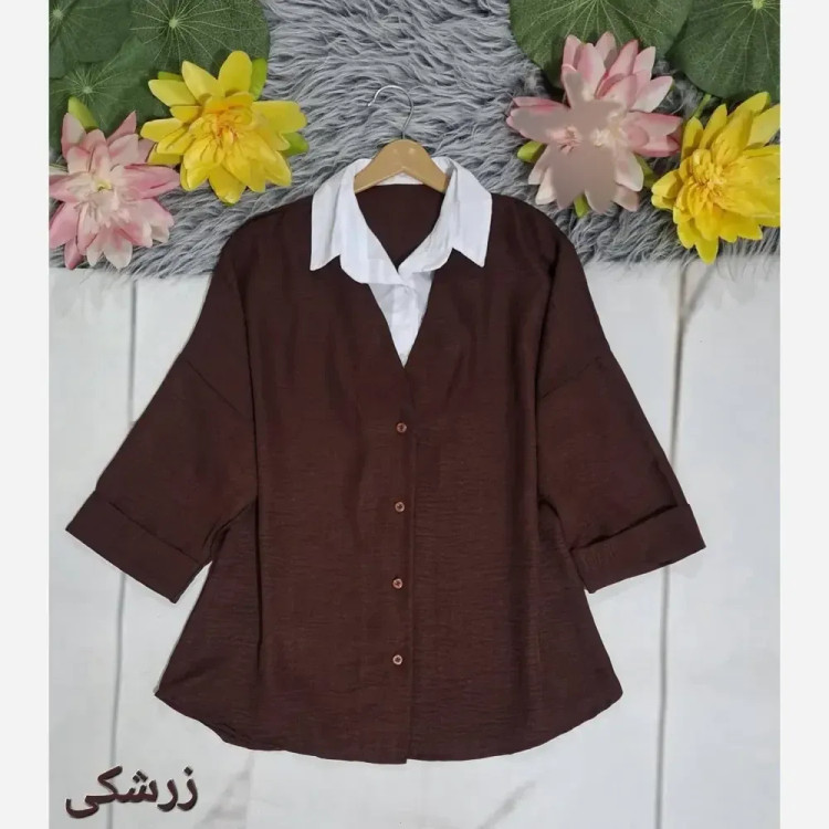 شومیز قواره دار دو پی اس شانتون فری سایز تا 50
