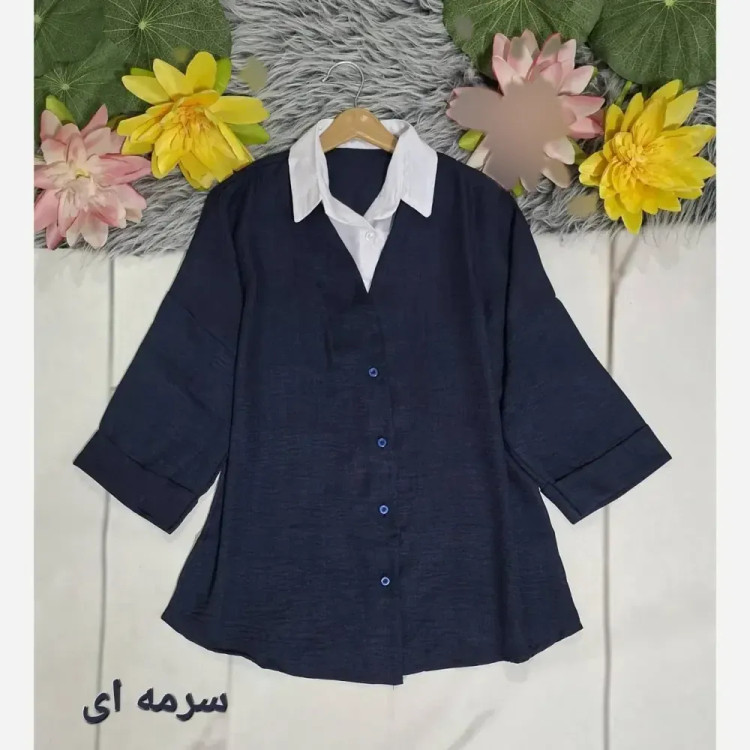 شومیز قواره دار دو پی اس شانتون فری سایز تا 50
