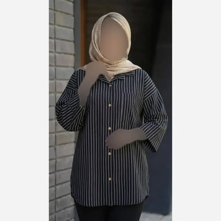 شومیز مانتویی مراکشی دیپلمات درجه یک سایز فری مناسب 38 تا 50