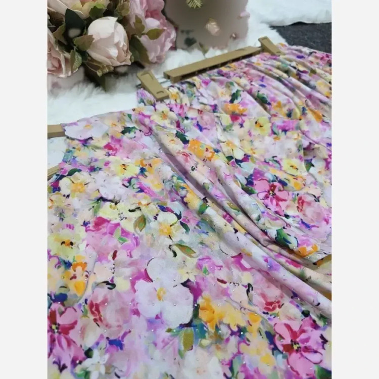 ست نگین دار نخی درجه یک فری سایز قواره دار
