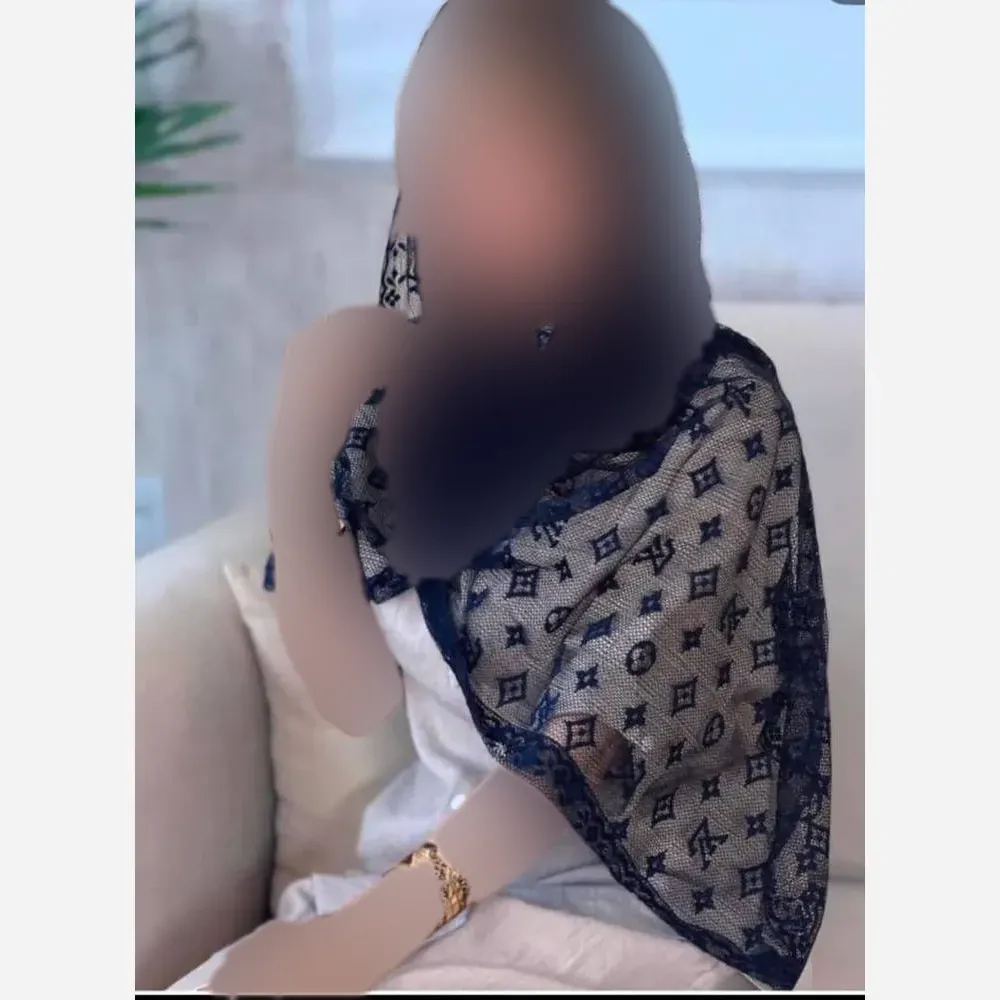 شال تور دانتل طرحدار حاشیه دار سایز 180 در 70 زنانه