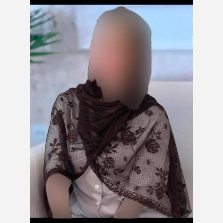 شال تور دانتل طرحدار حاشیه دار سایز 180 در 70 زنانه