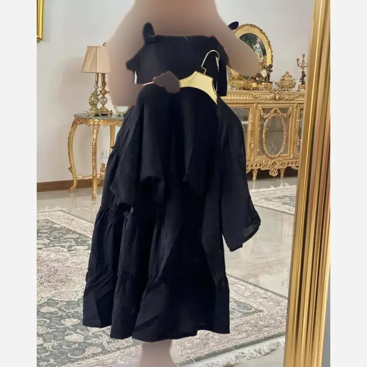 ست 2تیکه سمینه زنانه بابوس اعلا مشکی سایز 38تا46 فری