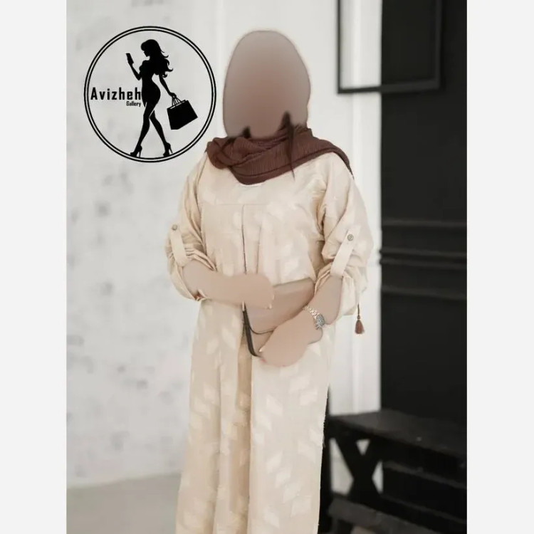 کفتان آویژه زنانه جنس کسمه اعلا در رنگبندی مشکی، شتری، کرم روشن، سبز بنتون سایز 38 تا 46 فری قد 135 دورسینه کیمینو