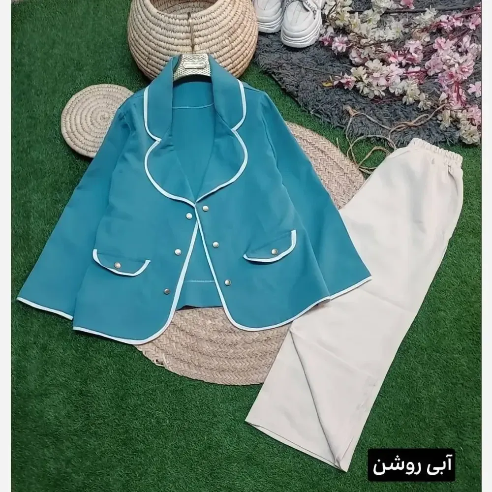 ست ادایی پاپیون جنس سوپرمازراتی اعلا زنانه سایز 38 تا 46 فری در رنگ بندی متنوع