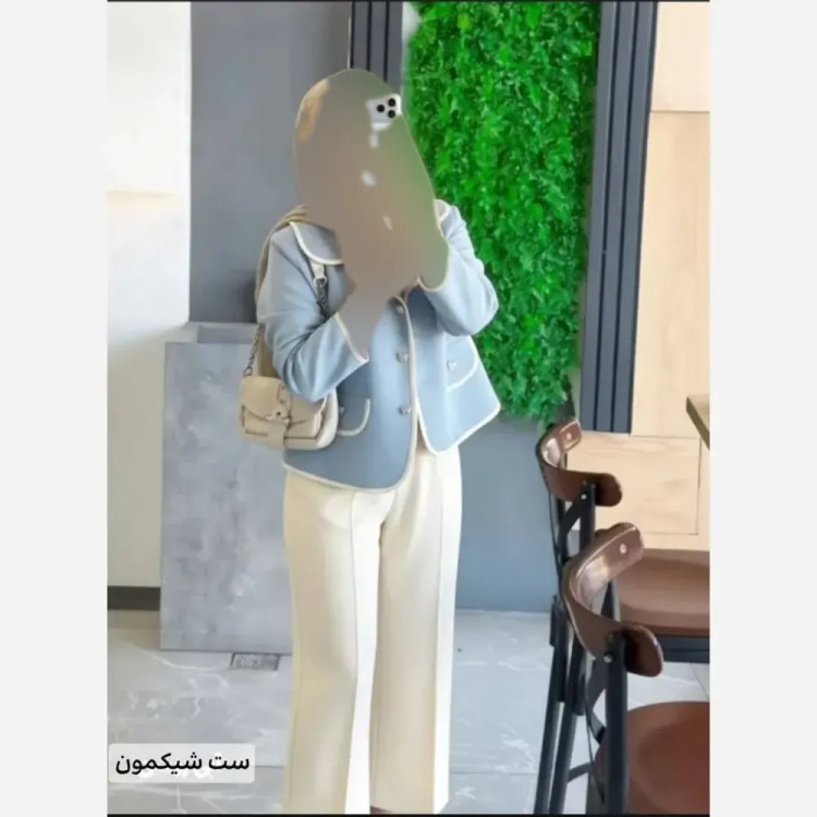 ست ادایی پاپیون جنس سوپرمازراتی اعلا زنانه سایز 38 تا 46 فری در رنگ بندی متنوع