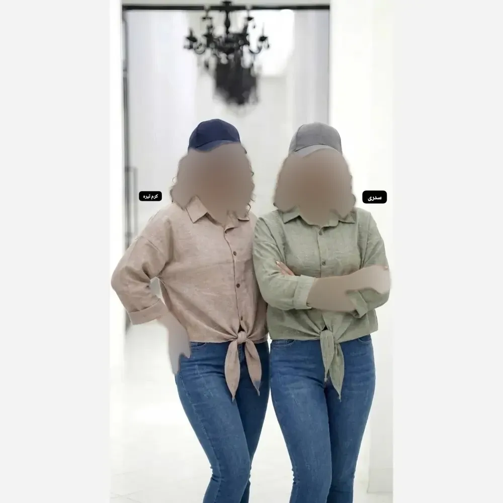 شومیز گره ای مجلسی شانتون صوفیا نگینی فری سایز
