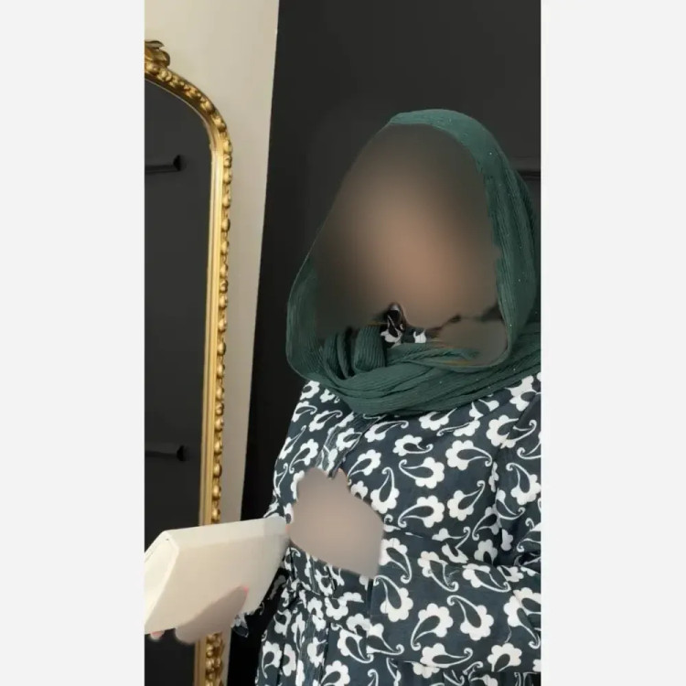 پیراهن ساحلی نخی خارجی درجه یک کمربند دار فری سایز رنگ موکا و سرمه ای