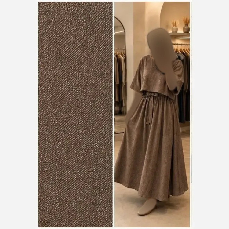 شنل سارافون آنا شانتون کتان گرم بالا سایز 38 تا 46 رنگ سبز صدری سورمه ای نسکافه ای تیره روشن
