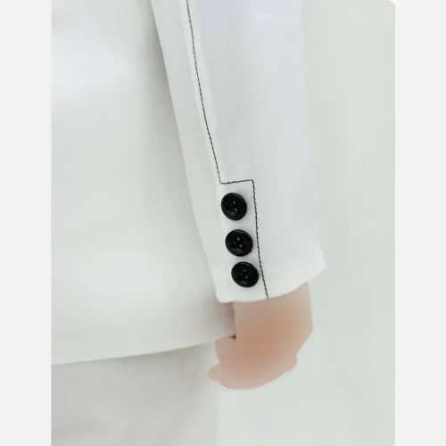 کت تک رویال جنس مازراتی درجه یک رنگ مشکی و سفید سایز 36 تا 48