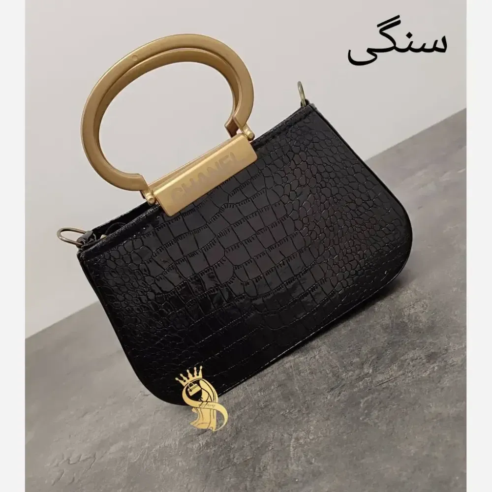 کیف مجلسی زنانه استرج نگینی ابعاد 19 در 13 رنگ بندی متنوع