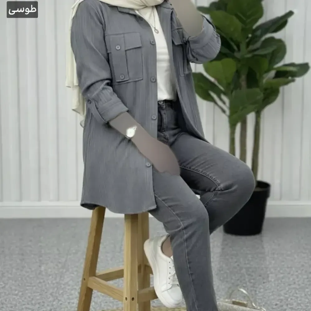 شومیز زنانه مدل پاستا جنس آیوا سایز فری رنگ بندی متنوع