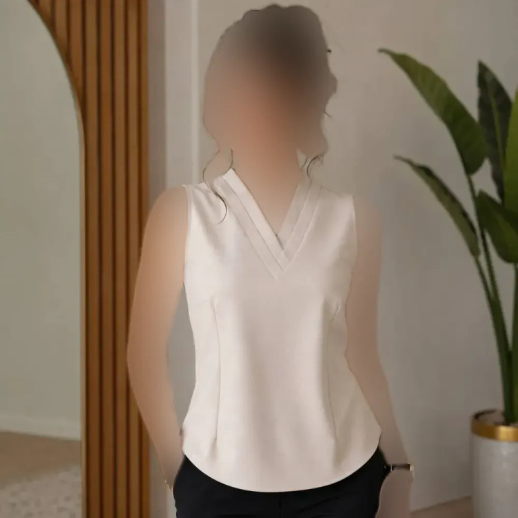 تاپ مجلسی زنانه یقه هفت الیزه درجه یک سایز 1 تا 3 رنگ مشکی و کرم