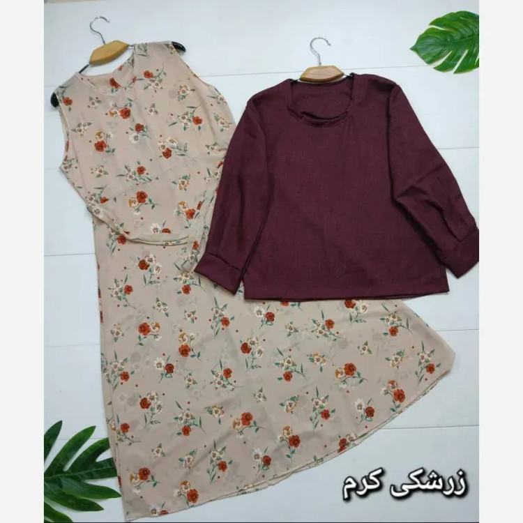 سارافن و شومیز یکتا شانتون حریر فری38_46 رنگبندی متنوع