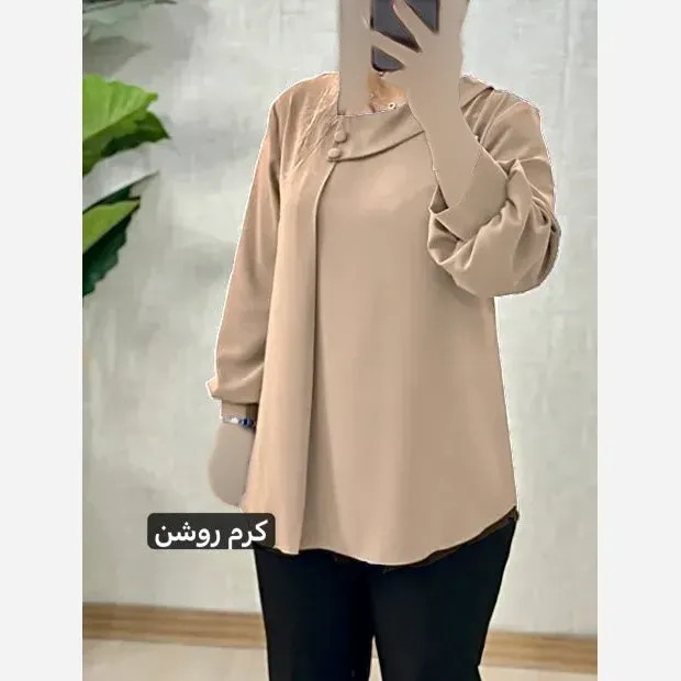 شومیز مزون دوز الیزه مصری اعلا سایز بزرگ زنانه