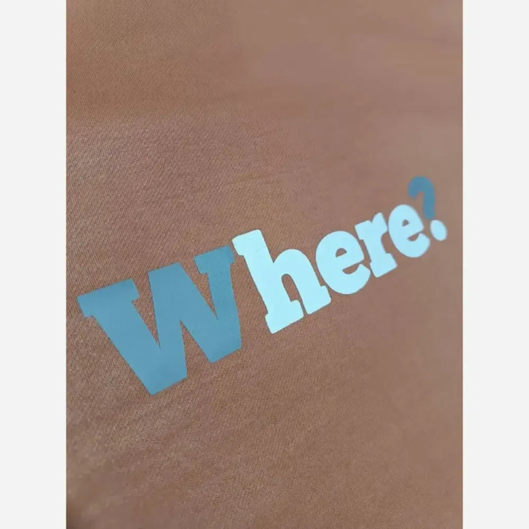 ست تیشرت و شلوار تابستونی طرح where جنس گلکسی فری سایز