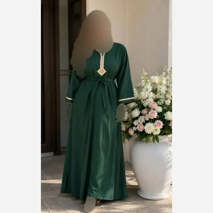 پیراهن زنانه طلا کوب نخ وارداتی فری سایز خنک و تابستانه