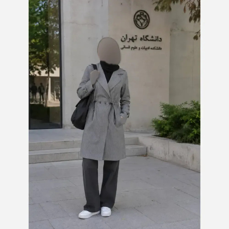 مانتو دانشجویی اداری دیپلمات کمرگت جلو دکمه فیونا اعلا
