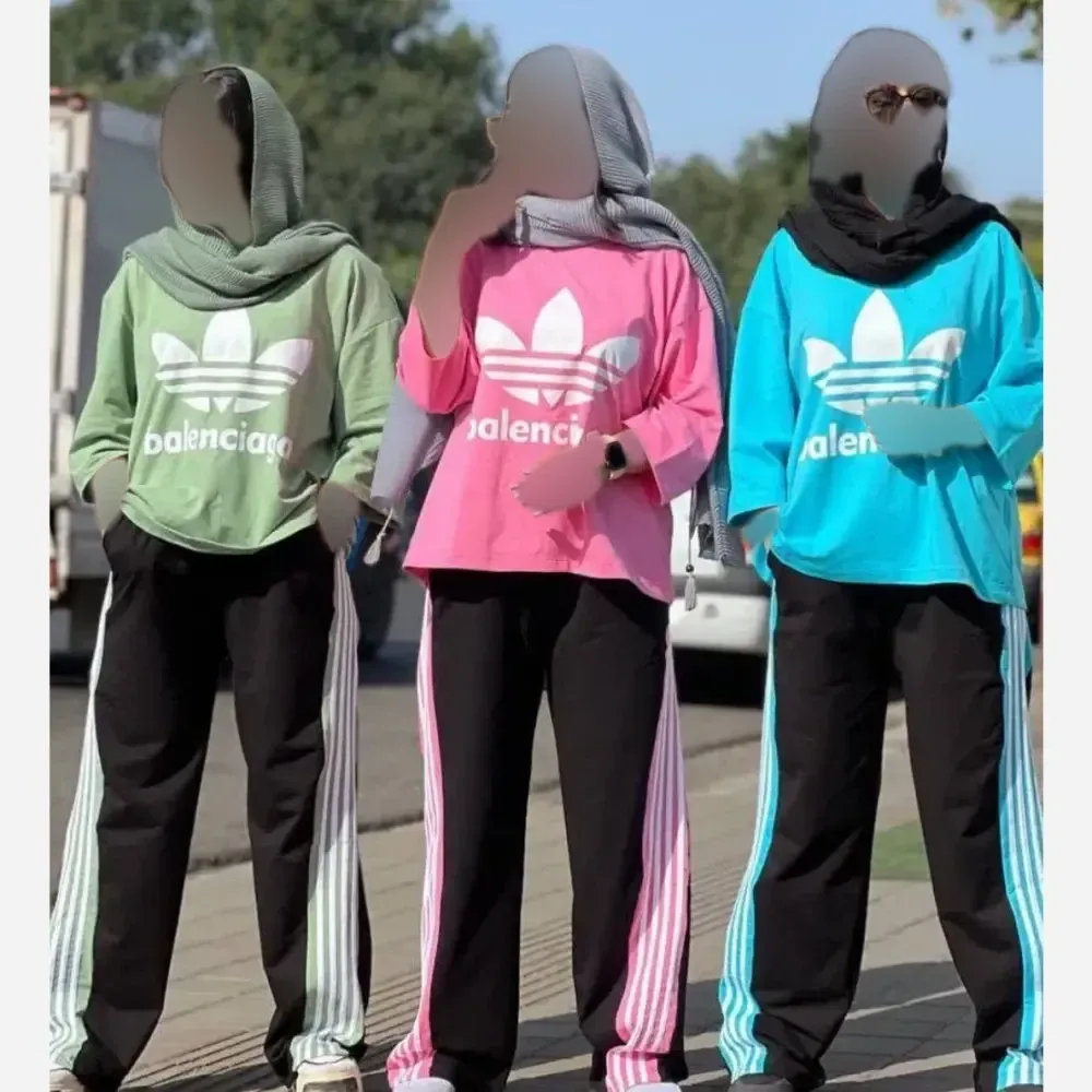 ست بالنسیاگا پنبه گلکسی زنانه فری سایز