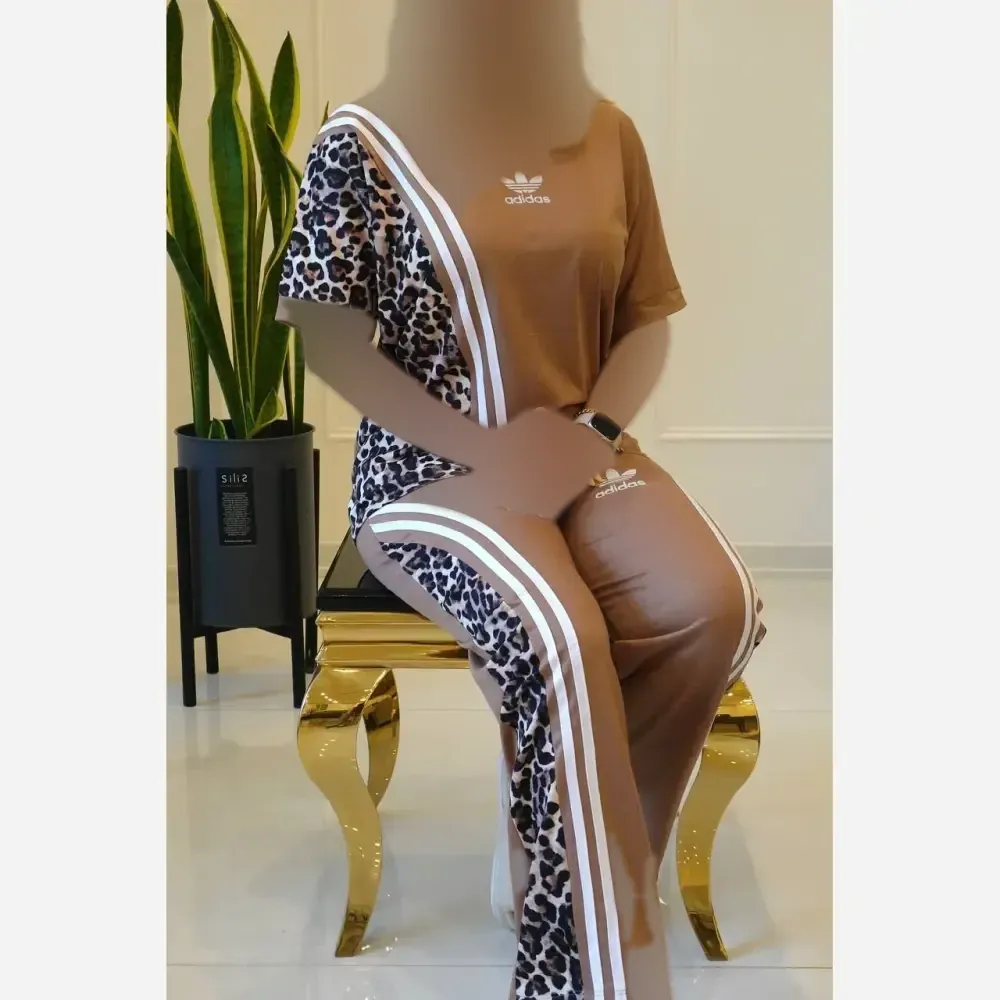 ست شلوار و تیشرت مدل ترانه جنس پنبه فری سایز