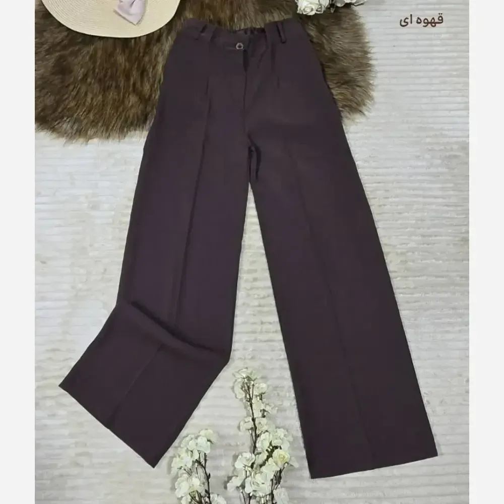 شلوار بگ زنانه جنس کرپ مورگان درجه یک سایز L تا 3XL رنگ بندی متنوع