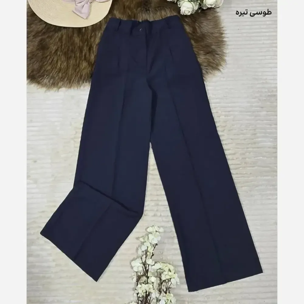 شلوار بگ زنانه جنس کرپ مورگان درجه یک سایز L تا 3XL رنگ بندی متنوع