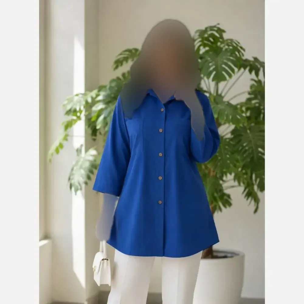 شومیز باکسی جیب دوبل داکرون زنانه