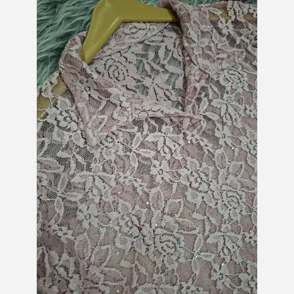 پلوشرت پولکی زنانه تابستانی فری سایز گیپور شیشه ای رنگی