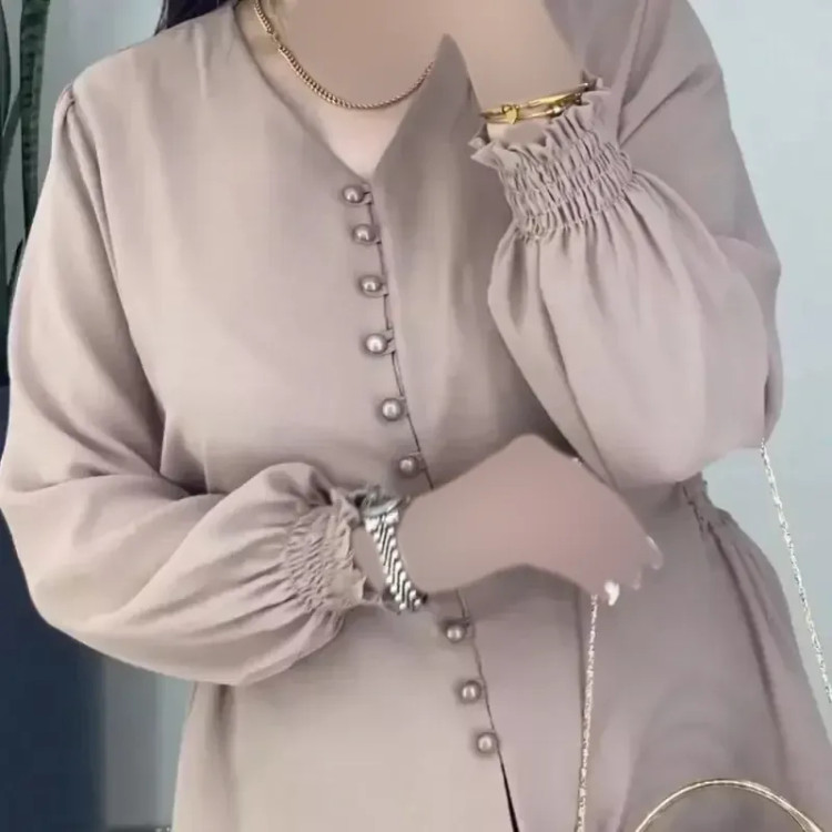 شومیز زنانه قواره دار جنس کریستال و کرپ حریر سایز 38 تا 52