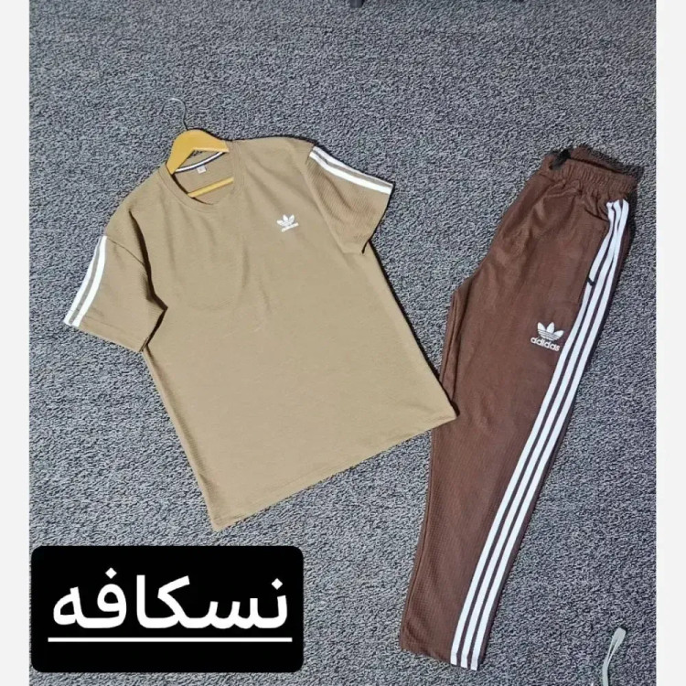 ست مردانه زاگرس جنس بیسکویتی مدل سه خط زیپدار