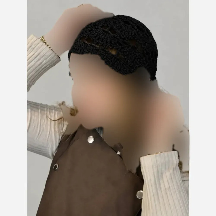 کلاه ترند قلاب بافی زنانه فری سایز
