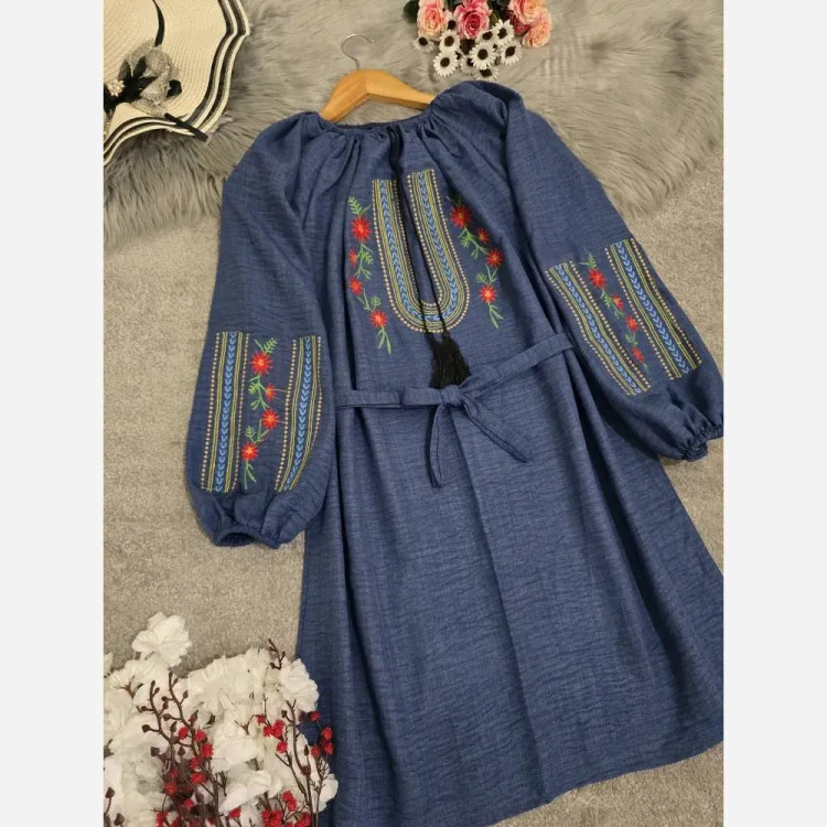 شومیز تارا شانتون گلدوزی فری سایز قد 85 رنگبندی متنوع بدون آبرفت و چروک