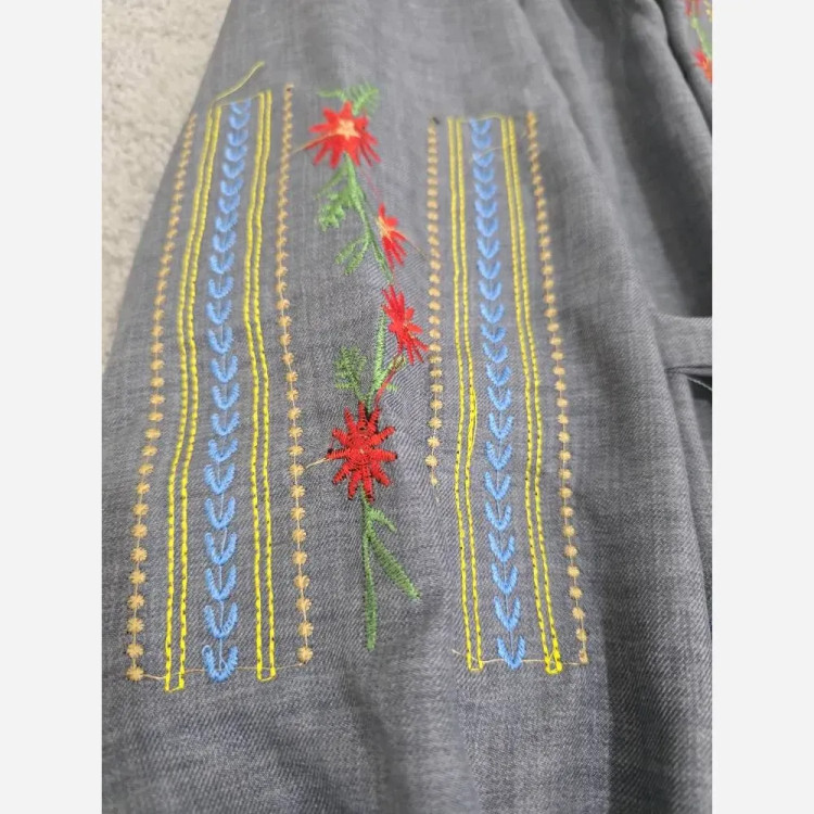 شومیز تارا شانتون گلدوزی فری سایز قد 85 رنگبندی متنوع بدون آبرفت و چروک