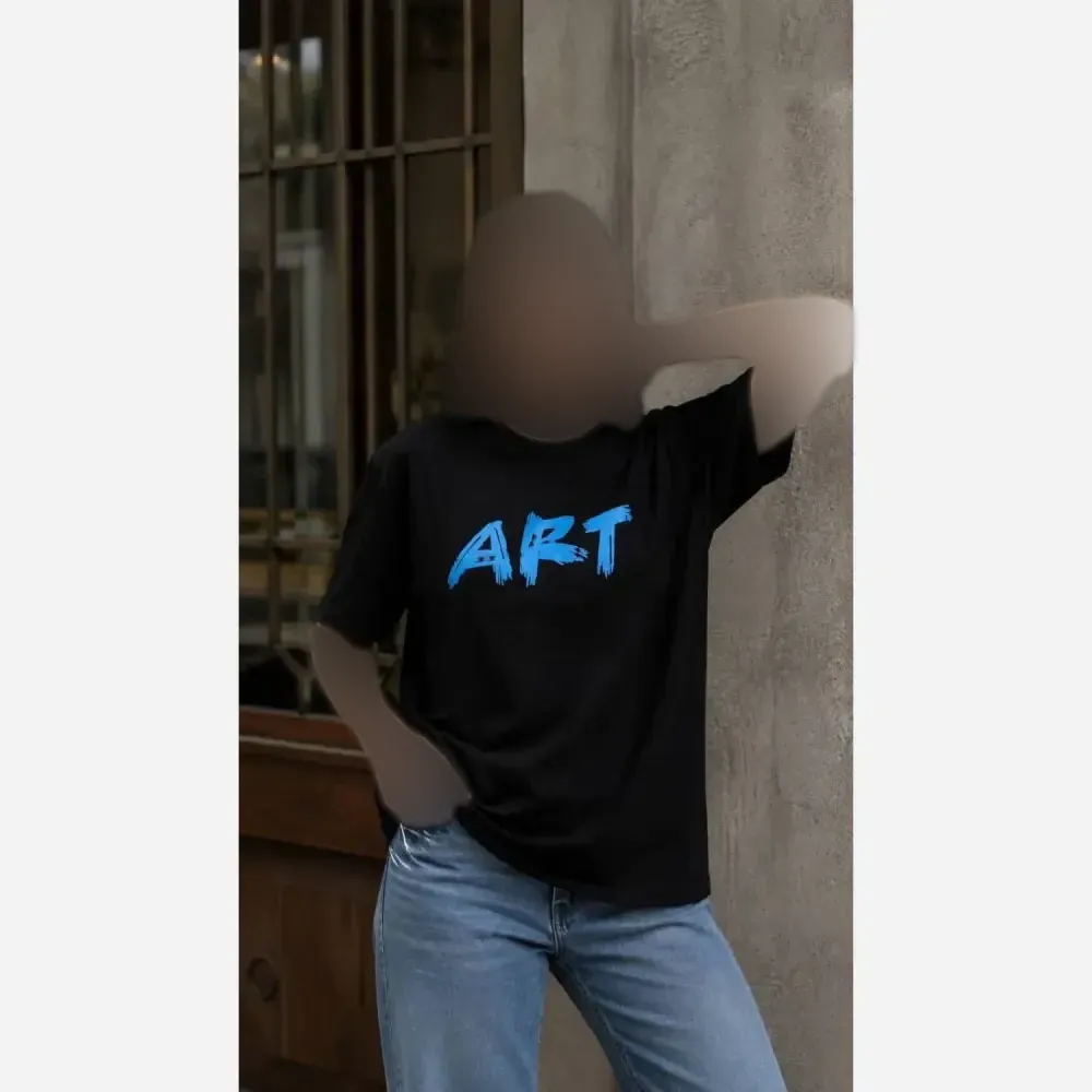 تیشرت باکسی ART پنبه 100٪ فری سایز 38 تا 50 زنانه اورسایز