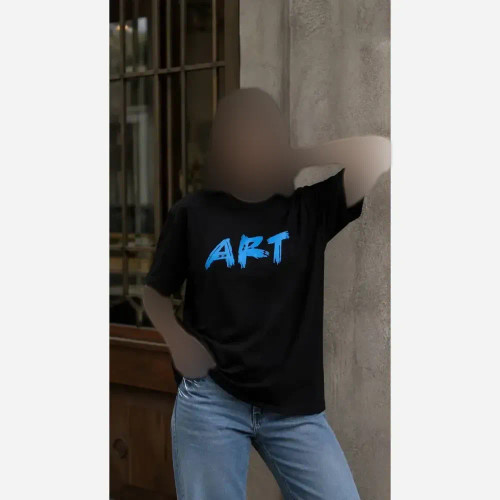 تیشرت باکسی ART پنبه 100٪ فری سایز 38 تا 50 زنانه اورسایز