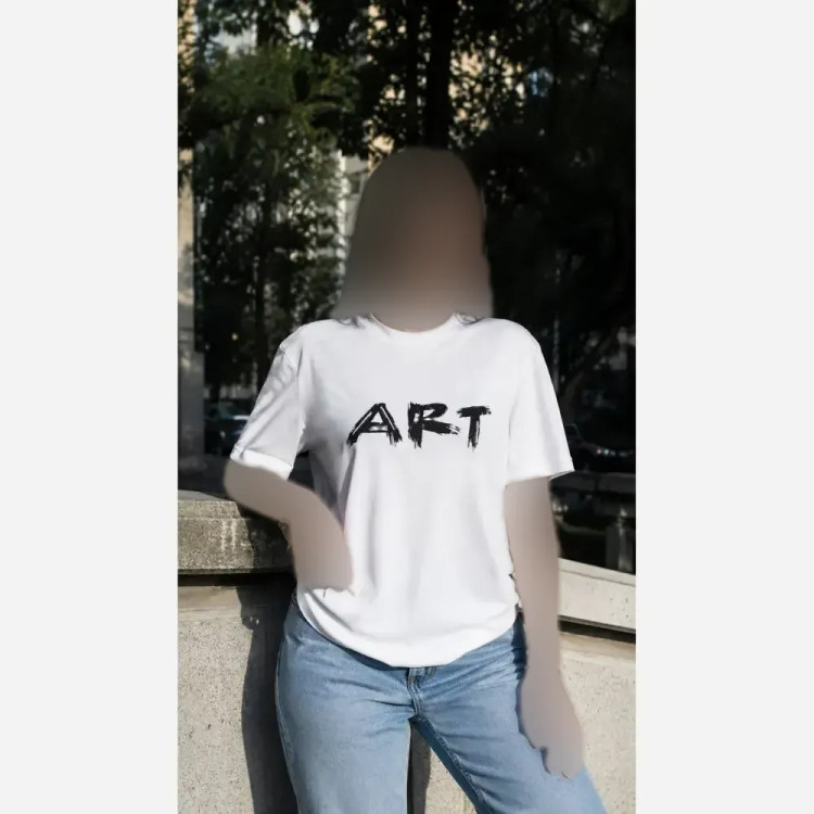 تیشرت باکسی ART پنبه 100٪ فری سایز 38 تا 50 زنانه اورسایز
