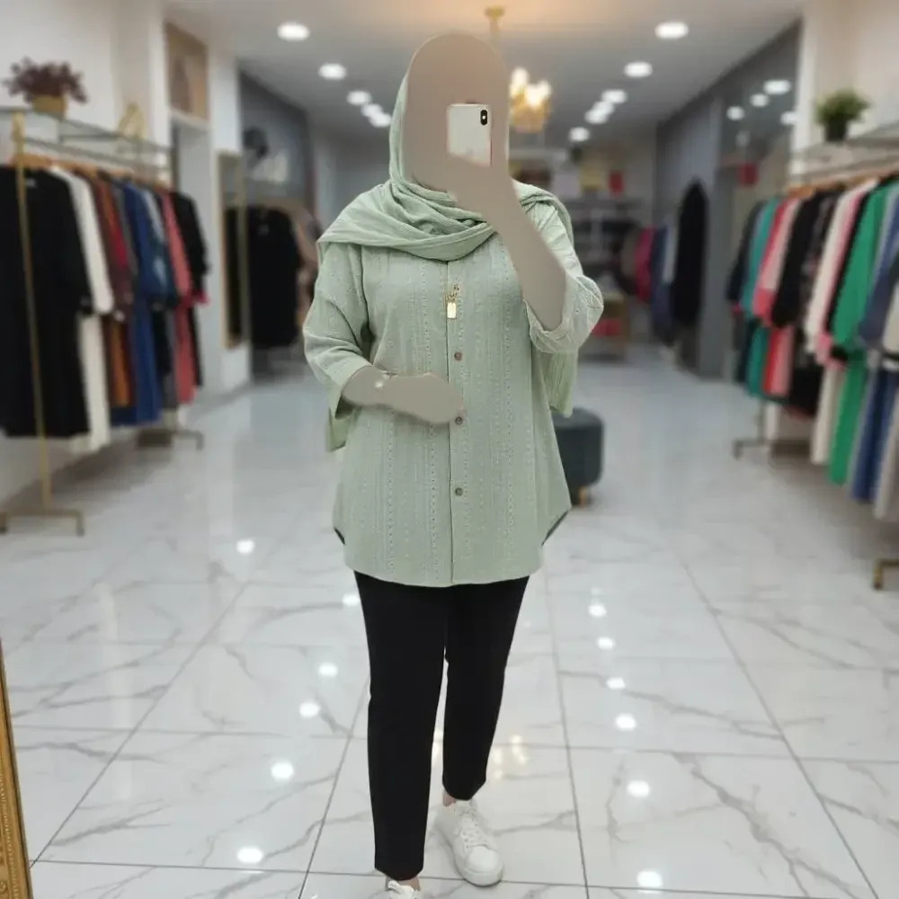 شومیز مراکشی کوک دوزی جنس درجه یک رنگبندی متنوع سایزبندی کامل