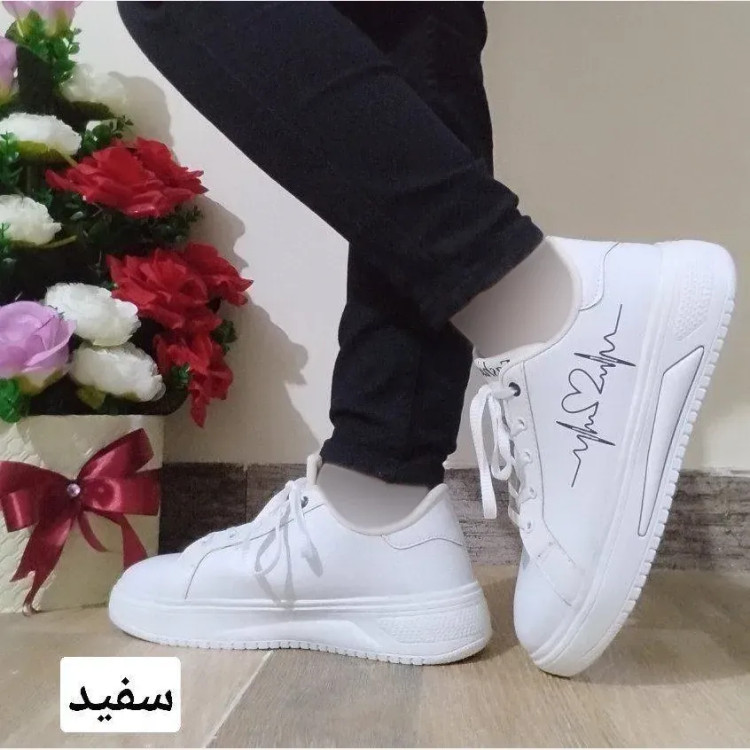 ونس ضربان زنانه زیره پلیمر قالب استاندارد سایزبندی کامل رنگ سفید و مشکی